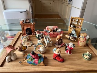 Peter Fagan Colour Box Collection of resin cat cats kitten ornaments Job Lot