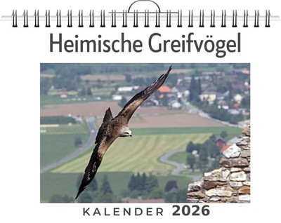 Heimische Greifvögel Ava Krüger Kalender Deutsch 2026 FlipFlop EAN 9783759192363