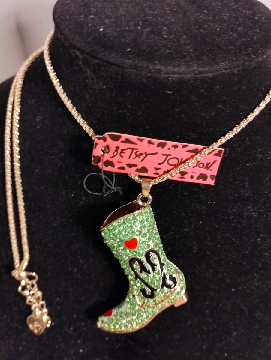 Collana Betsey Johnson Con Ciondolo Gatto Baseball 3D – Oro Placcato E Cristalli