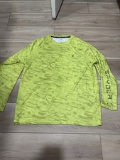 SPYDER RASH GUARD MEN'S SURF SAND SUN 30 LONG SLEEVE SUN SHIRT LARGE