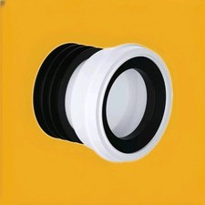 Straight WC Pan Connector to 110mm Soil Pipe Straight Toilet Pan Connector