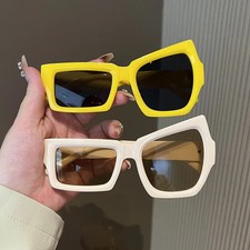 Polygon Frame Sunglasses Square Classic Unisex Outdoor Mirror Lens Style