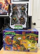 TMNT Party Wagon Mutant Attack Van 2021 Playmates Classic Reissue And Figures