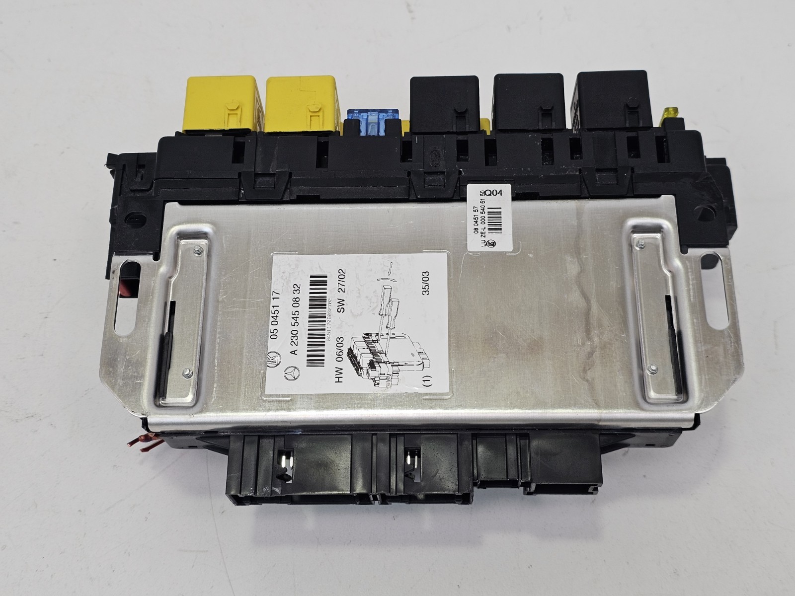 03-12 Mercedes R230 SL550 SL55 AMG Front Left SAM Fuse Box Control Module OEM