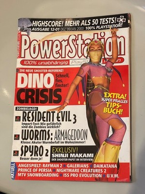 Powerstation Magazin Dez 99 / 2000 Playstation PS1 Dino Crisis Resident Evil