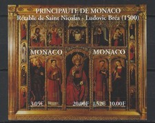 M - 002 - MONACO - RETABLE DE SAINT NICOLAS   de 2000-  BF N° 84 - * *  TTB