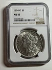 1894 O Morgan Silver Dollar $1 NGC AU53 Nice Luster Better Date