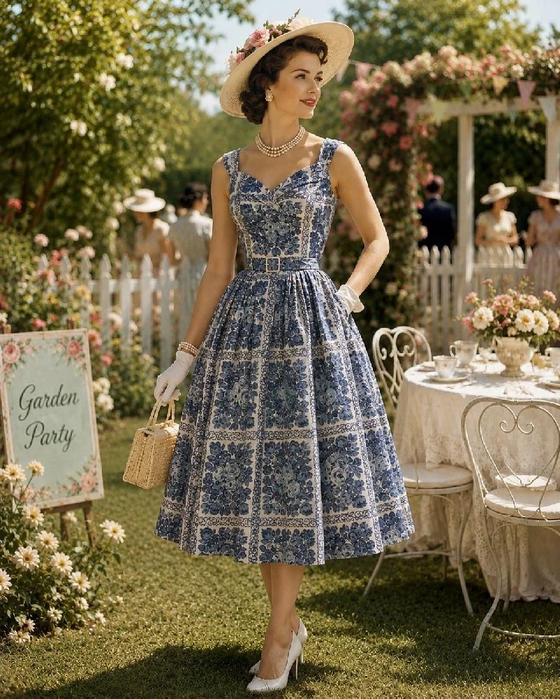 Cotton 1950s Vintage Dresses for Women for sale | eBay