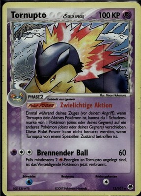 Tornupto Selten Holo EX Dragon Frontiers 12 NM 2006