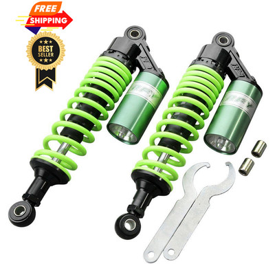 GZYF 320mm 12.6 inch Pair Universal Motorcycle Rear Air Shock 320MM, Green