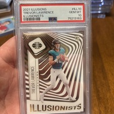 Trevor Lawrence RC PSA 10 Illusionists 2021 Illusions #ILL-10