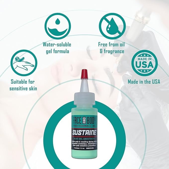 Sustaine Gel TOPICALPermanent Makeup 1oz Microblading