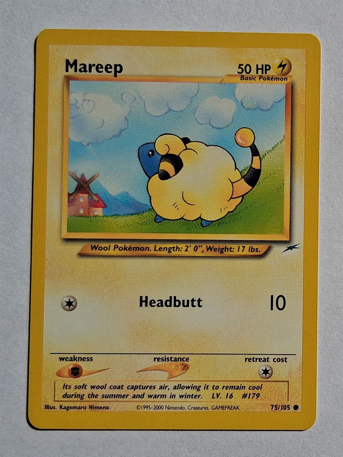 Pokemon - Mareep - Neo Destiny 75/105 - Common - NM
