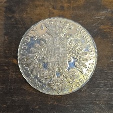 1780 Austrian Maria Theresa Theresia Silver Thaler Coin High Grade restrike