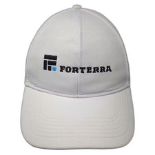 Adams Baseball Cap White Gray OS Forterra Performance Perforated Strapback Hat