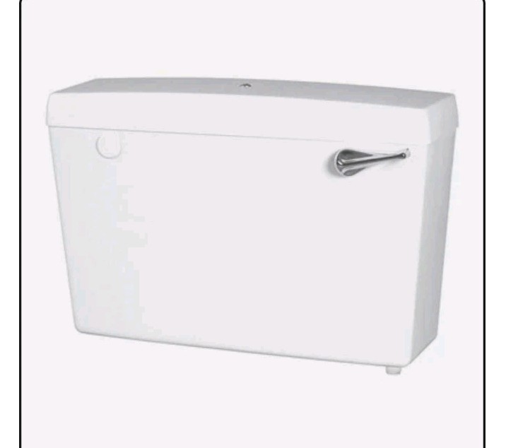 Wirquin Macdee CFE51WH White Elan Low Level Lever Bottom Inlet/ WC Expos Cistern