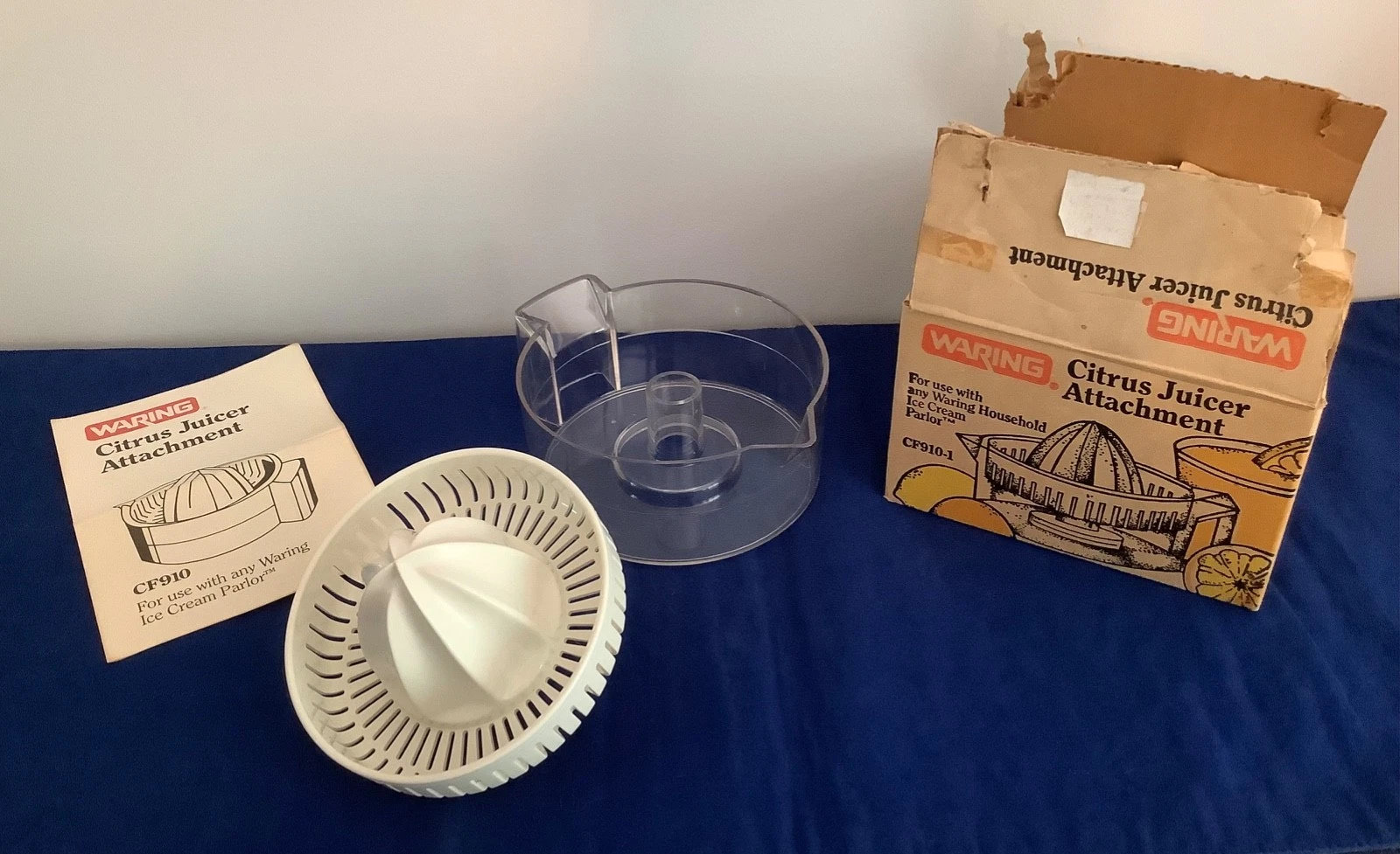 Vintage Waring Citrus Juicer Attachment CF910-1