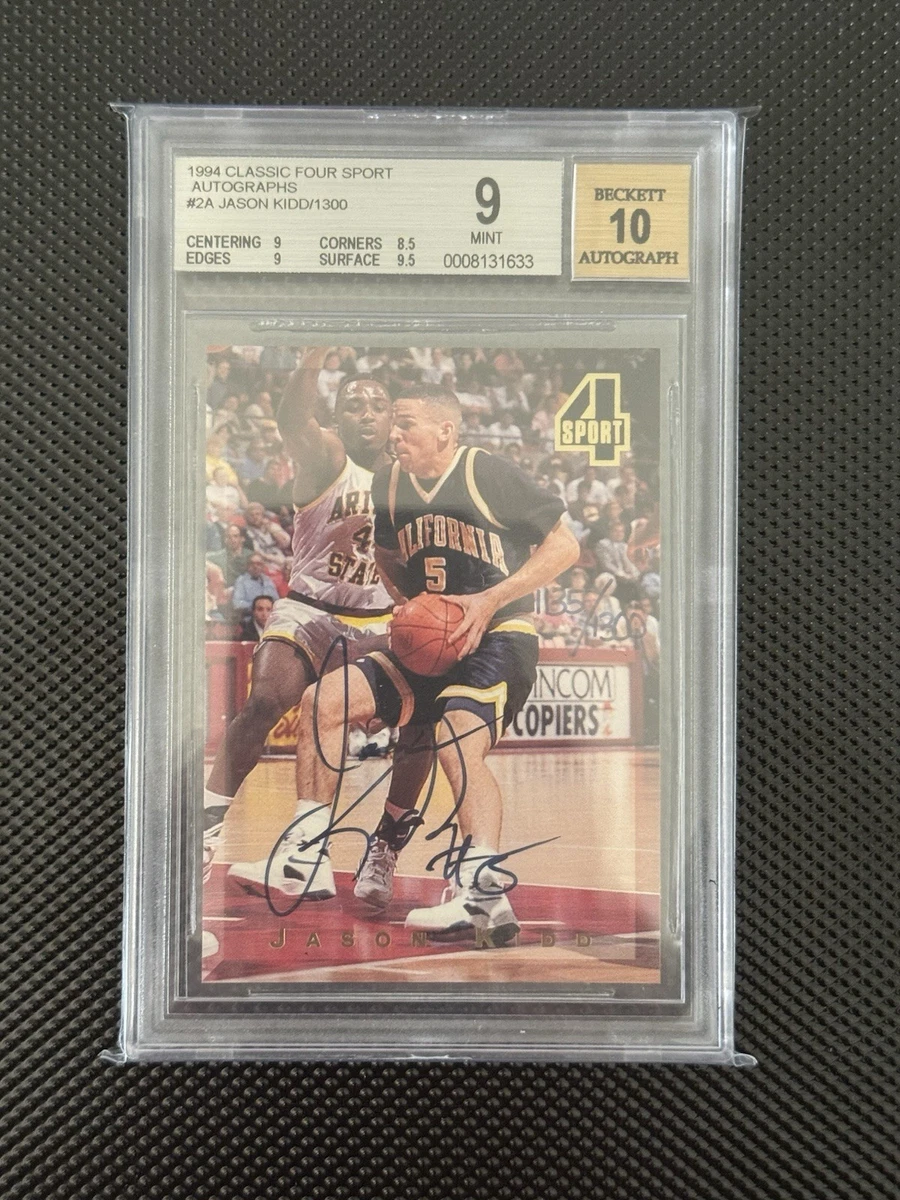 Jason Kidd Basketball Grade 9 Rookie Sports Trading Cards 