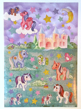 My Little Pony - MLP - Sticker Sheet - HASBRO - Scrapbook - Retro Castle