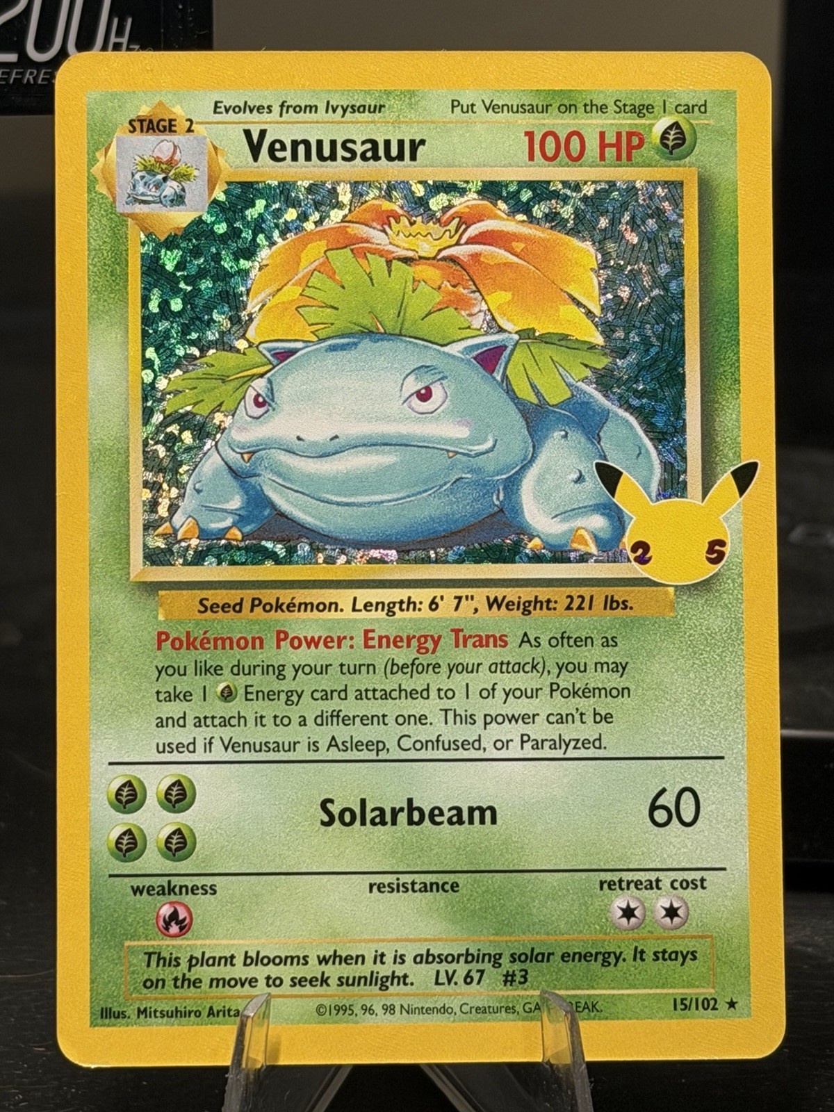 Pokemon Celebrations Venusaur 15/102 Classic Collection Holo Near Mint