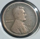 1916 1C Lincoln Wheat Cent