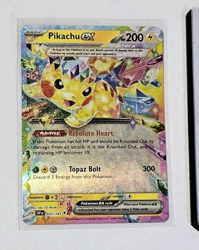 Pokemon Pikachu EX 057/191 Surging Sparks Holo