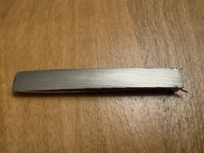 Vintage Expandable Metal Tie or Collar Clip Bar Silver Tone 3 Inch VTG STYL