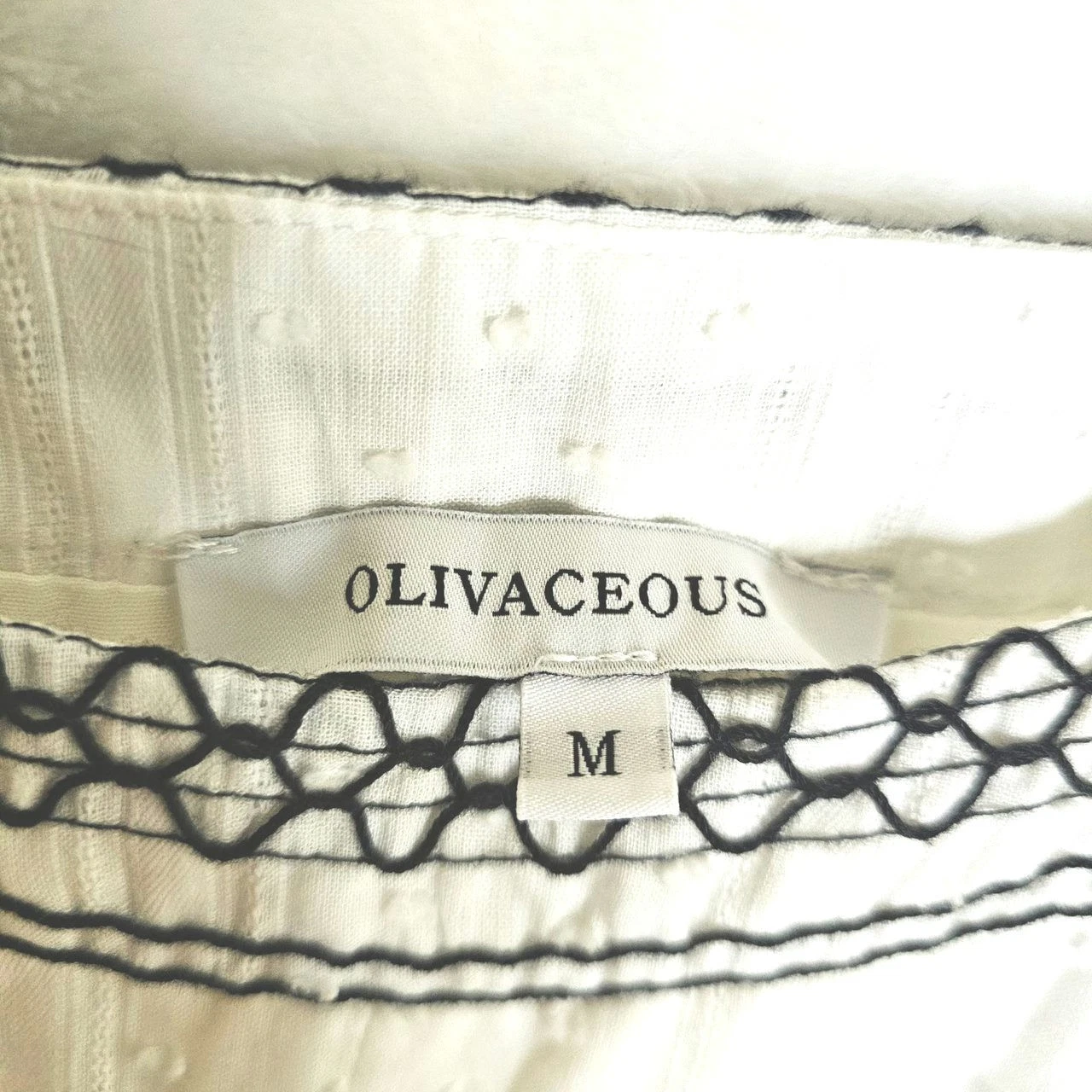 OFF WHITE Abito semimaxi midi OLIVACEOUS taglia M bianco sporco panna. Collo quadratoMidiSemiMaxiFlare