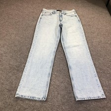 Aeropostale High Rise Baggy Jeans Womens 6 Blue Light Wash Denim Pants Casual
