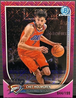 2025-26 Bowman #BCV-108 Chet Holmgren Chrome Pink Mojo Refractor #/199
