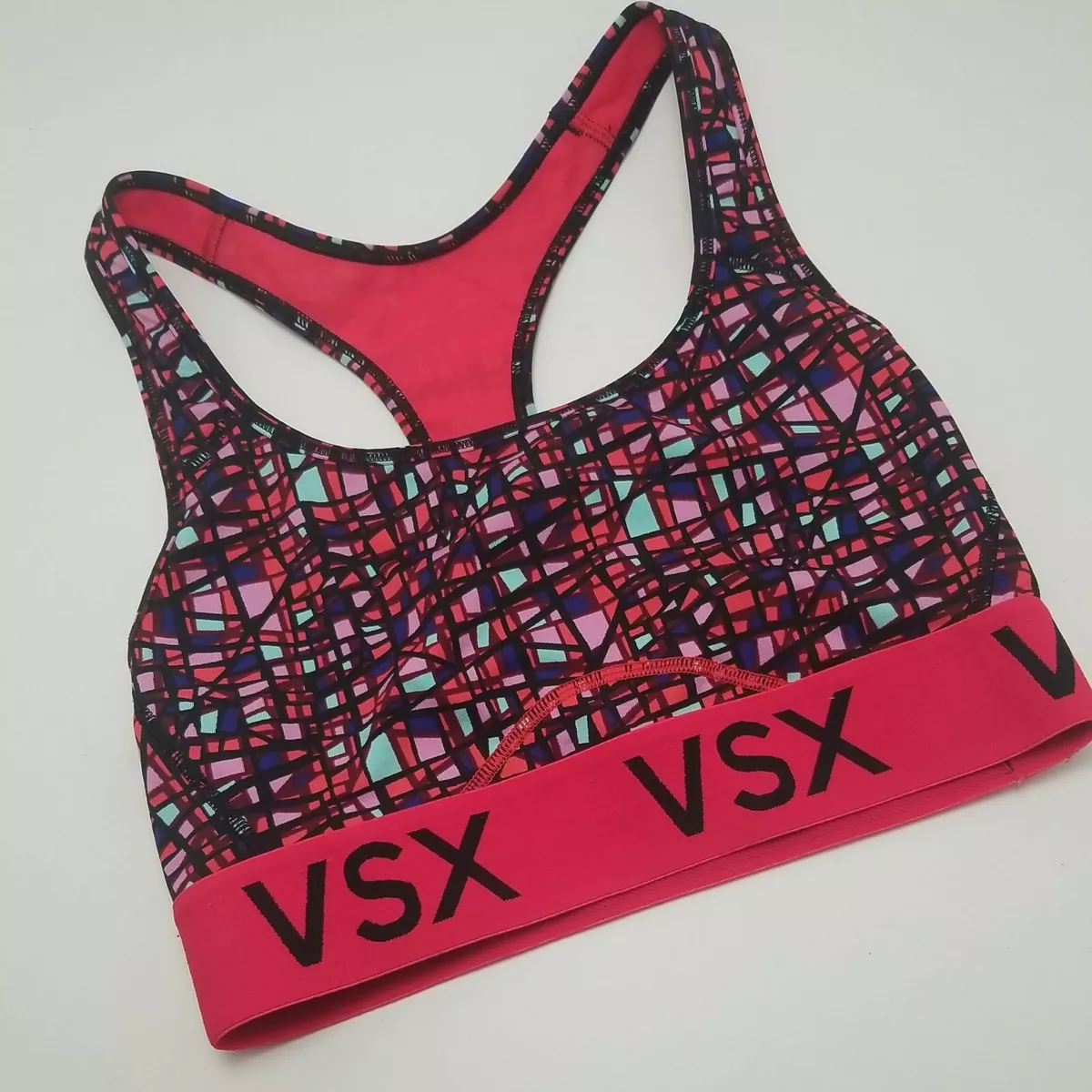 Victoria Sport Geometric Sports Bra VSX Victorias Secret Green