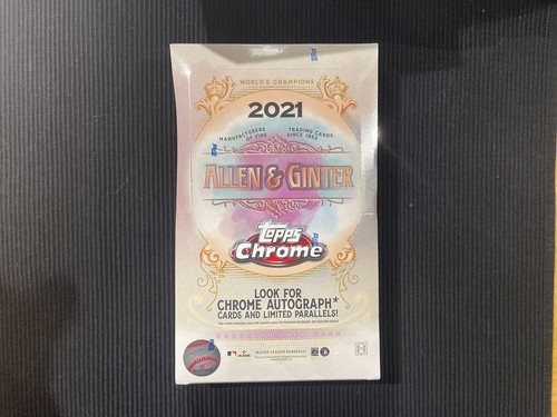 2021 TOPPS ALLEN & GINTER CHROME HOBBY BASEBALL SEALED BOX COMBINE SHIPPING !