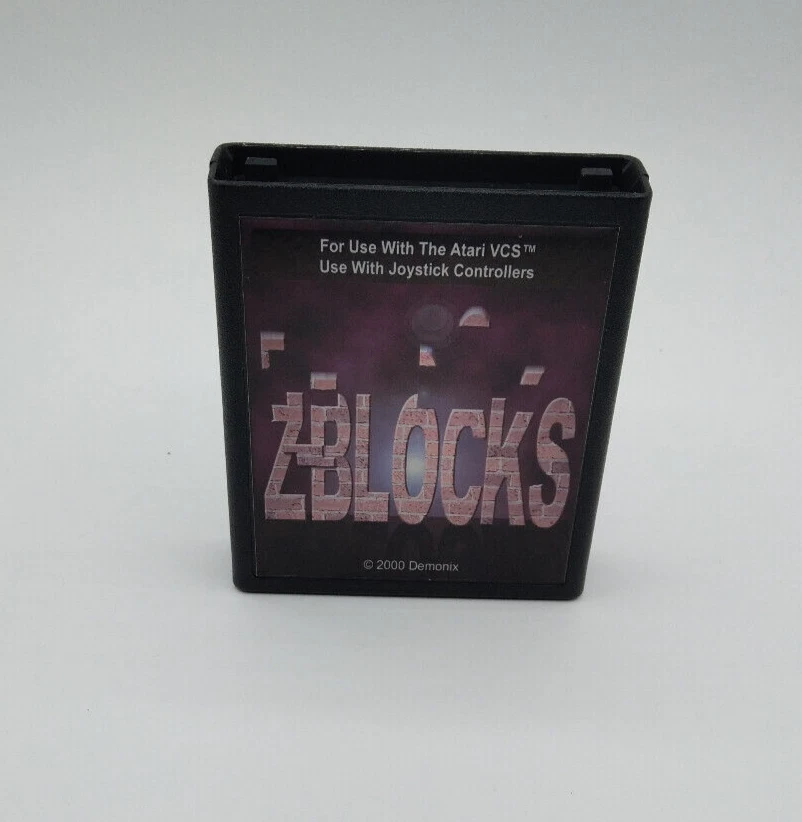 Atari 2600 ZBlocks Z-Blocks Rare Hard To Find Tetris Clone 2000 Demonix TESTED - Image 4 of 4