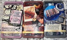 Lot Of 3  Braiding Friendship Bracelet Jewelry Making Kit Design Weave