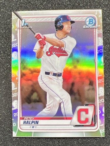 2020 Bowman Chrome Draft 1st Rookie Refractor QTY Petey Halpin Guardians