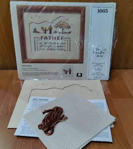 Creative Circle Father Counted Cross Stitch Kit 1665 Father's Day Needlework - Picture 8 of 9