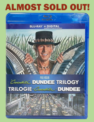 FACTORY SEALED CROCODILE DUNDEE TRILOGY BLU RAY PAUL HOGAN II LOS ANGELES PLAYUS