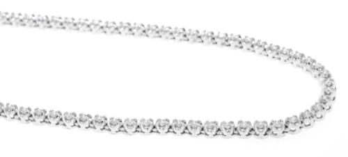 5ct Earth-Mined Diamond Tennis Necklace SI1 Eternity 14k White Gold 16 Inch  | eBay