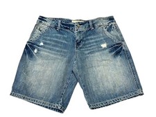 Maurices Denim Distressed Shorts Size 9/10 Cotton B24