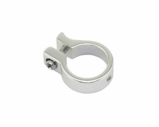 ABSOLUTE GENUINE ALLOY BICYCLE SEATPOST CLAMP (OUTER DIAMETER 28.6MM) IN CHROME.