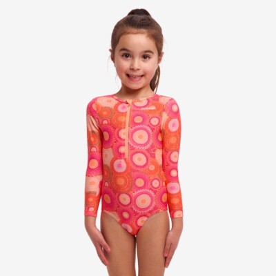 Funkita Toddler Girls Ahelhe Sun Cover One Piece Swimwear, Toddler Girls One Pie