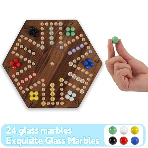 15 inches Wooden Fast Track Board Game Original Aggravation Board Game Wahoo ... - Picture 5 of 6
