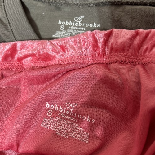 BOBBIE BROOKS Women’s LOVE Gray/Pink Pajamas Tee & Shorts 2 Pc PJ’s NWOT S - Picture 5 of 5