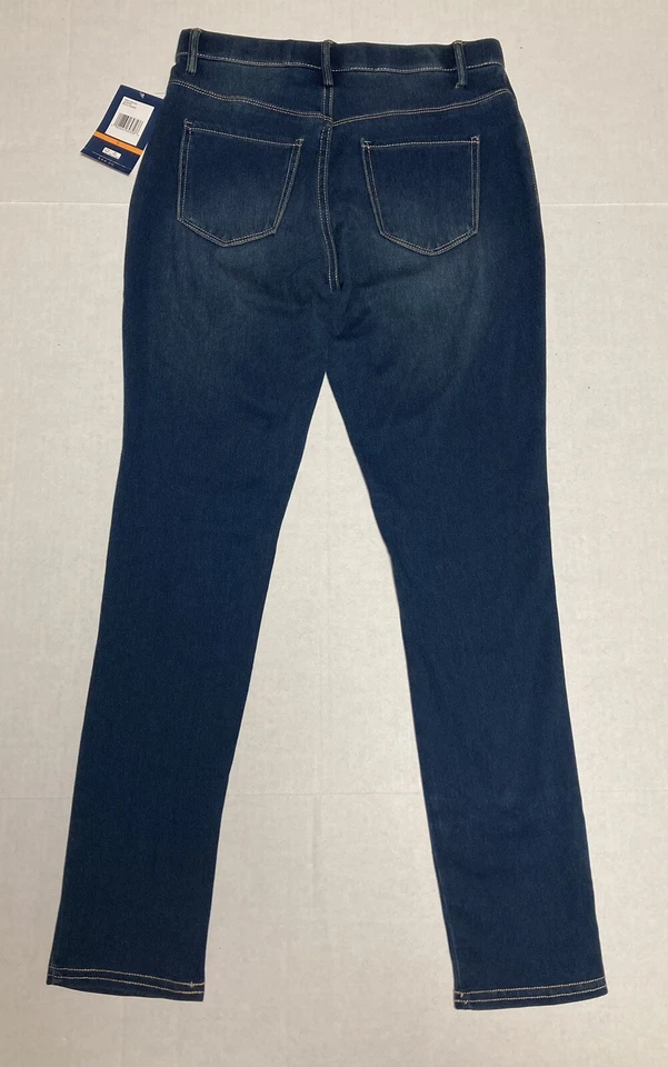 Womens Bandolino Bella Blue Jean Leggings Pull-on Comfort Stretch Missy Small - Image 2 of 4