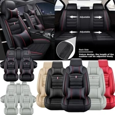 For Chrysler 300 Car Seat Cover Leather Front Rear Full Set Protectors 5-Seats