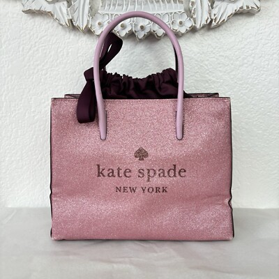 Kate Spade Pink Glitter Trista Shopper Tote