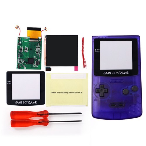 Logo Color Change Q5 IPS Backlight LCD Screen für GameBoy Color - W/Pre-cut Shel - Picture 17 of 34