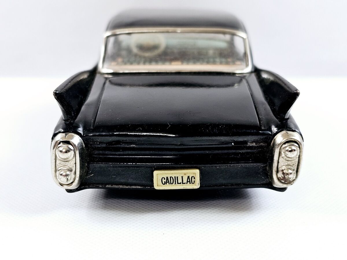 Yonezawa 1960's Black Cadillac Fleetwood Series Tin Car Made Yonezawa 1960's Black Cadillac Fleetwood Series Tin Car Made