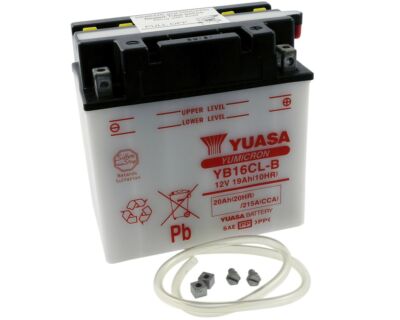 Batterie YUASA YB16CL-B 19Ah für Kawasaki KLF300, JS300, Arctic Cat Tiger Shark