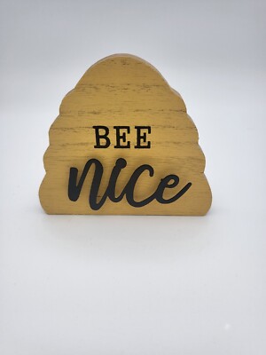 Bee Block Sign New!